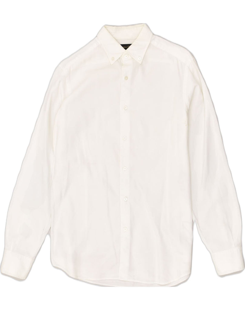 MASSIMO DUTTI Mens Overshirt Shirt Small White | Vintage Massimo Dutti | Thrift | Second-Hand Massimo Dutti | Used Clothing | Messina Hembry 