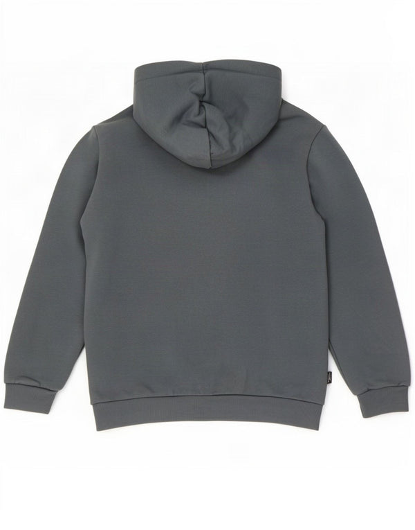 Puma Boys Graphic Hoodie Jumper 13-14 Years Grey Cotton