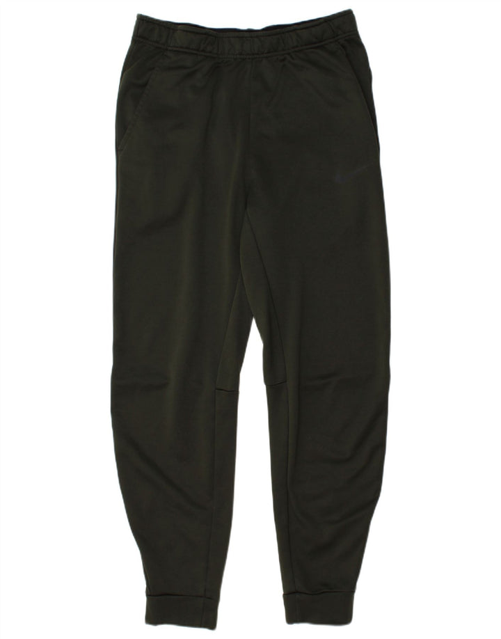 NIKE Mens Dri Fit Standard Fit Tracksuit Trousers Joggers Medium Khaki