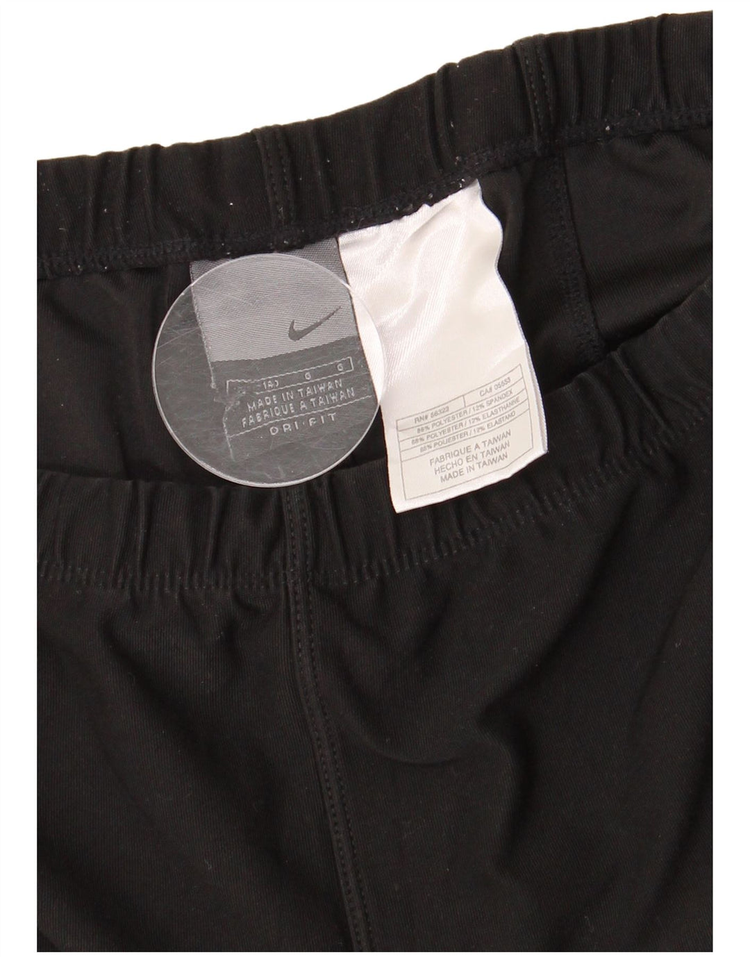 NIKE Womens Dri Fit Tracksuit Trousers UK 12 Medium  Black Polyester