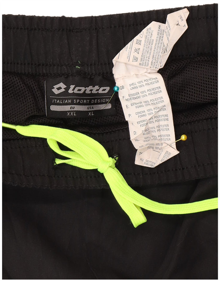 Lotto Mens Tracksuit Trousers 2XL  Black Polyester