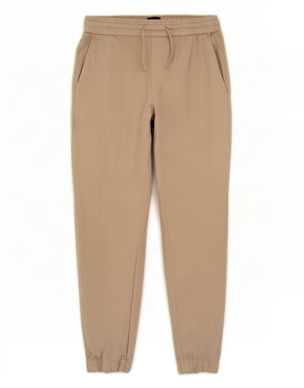 Zara Mens Joggers Chino Trousers Small W30 L27 Beige Cotton