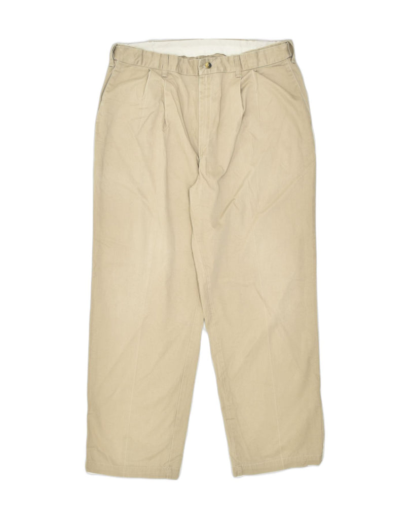 WRANGLER Mens Pegged Casual Trousers W38 L29 Beige Cotton | Vintage | Thrift | Second-Hand | Used Clothing | Messina Hembry 