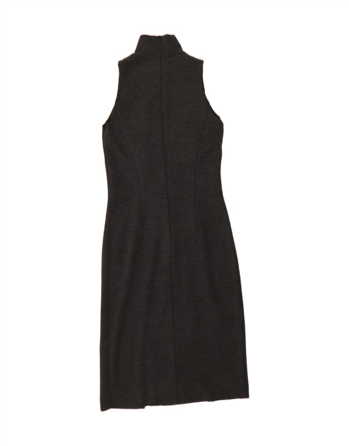 L'EQUIPE Womens Sleeveless Maxi Dress UK 4 XS Grey Vintage L'Equipe and Second-Hand L'Equipe from Messina Hembry 