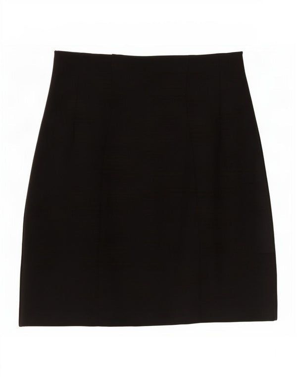 Marks & Spencer Womens Mini Skirt UK 10 Small W27 Black Viscose