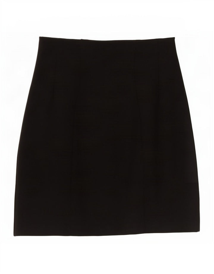Marks & Spencer Womens Mini Skirt UK 10 Small W27 Black Viscose