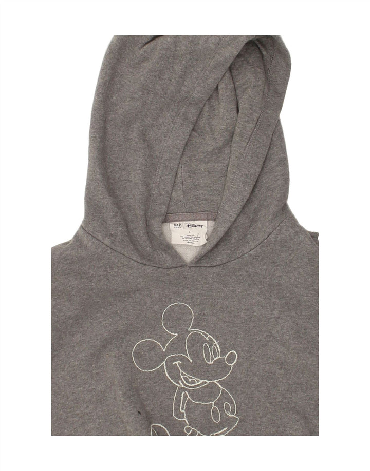 GAP Girls Mickey Mouse Graphic Hooded Jumper Dress 10-11 Years Large Grey | Vintage Gap | Thrift | Second-Hand Gap | Used Clothing | Messina Hembry 