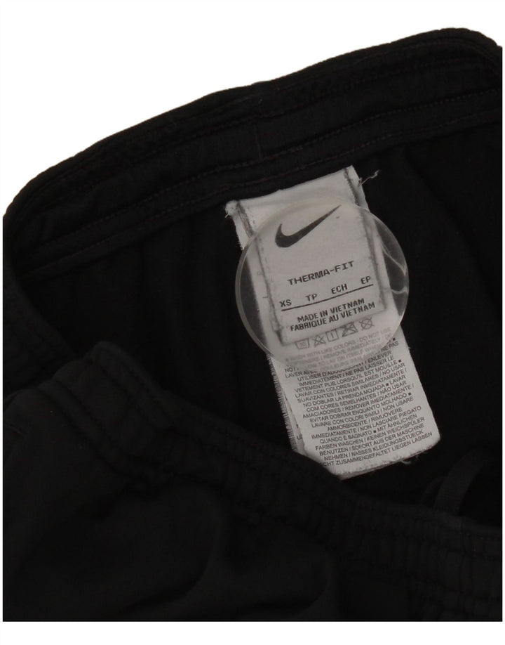 Nike Mens Therma-Fit Tracksuit Trousers XS Black Polyester
