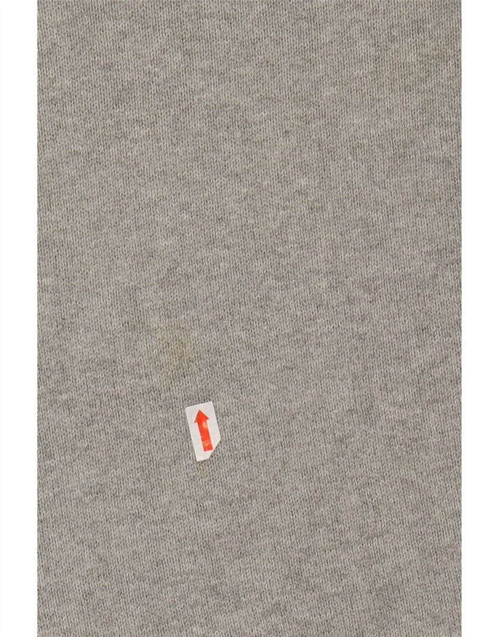 JACK & JONES Mens Crew Neck Jumper Sweater Medium Grey Cotton