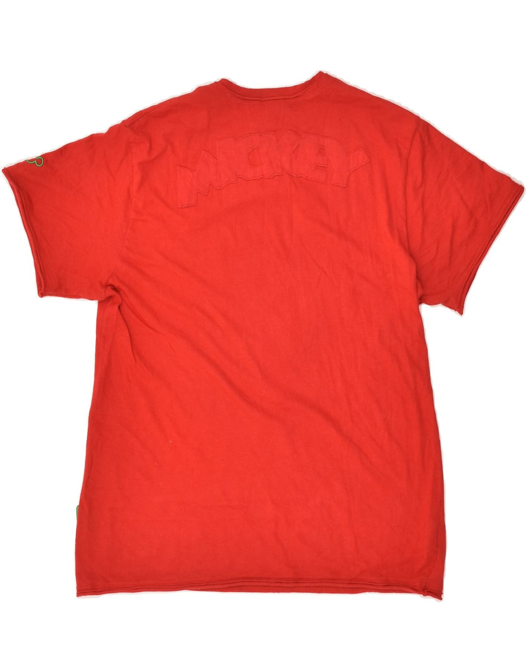 BENETTON Girls Mickey Mouse Graphic T-Shirt Top 11-12 Years Red Cotton | Vintage Benetton | Thrift | Second-Hand Benetton | Used Clothing | Messina Hembry 