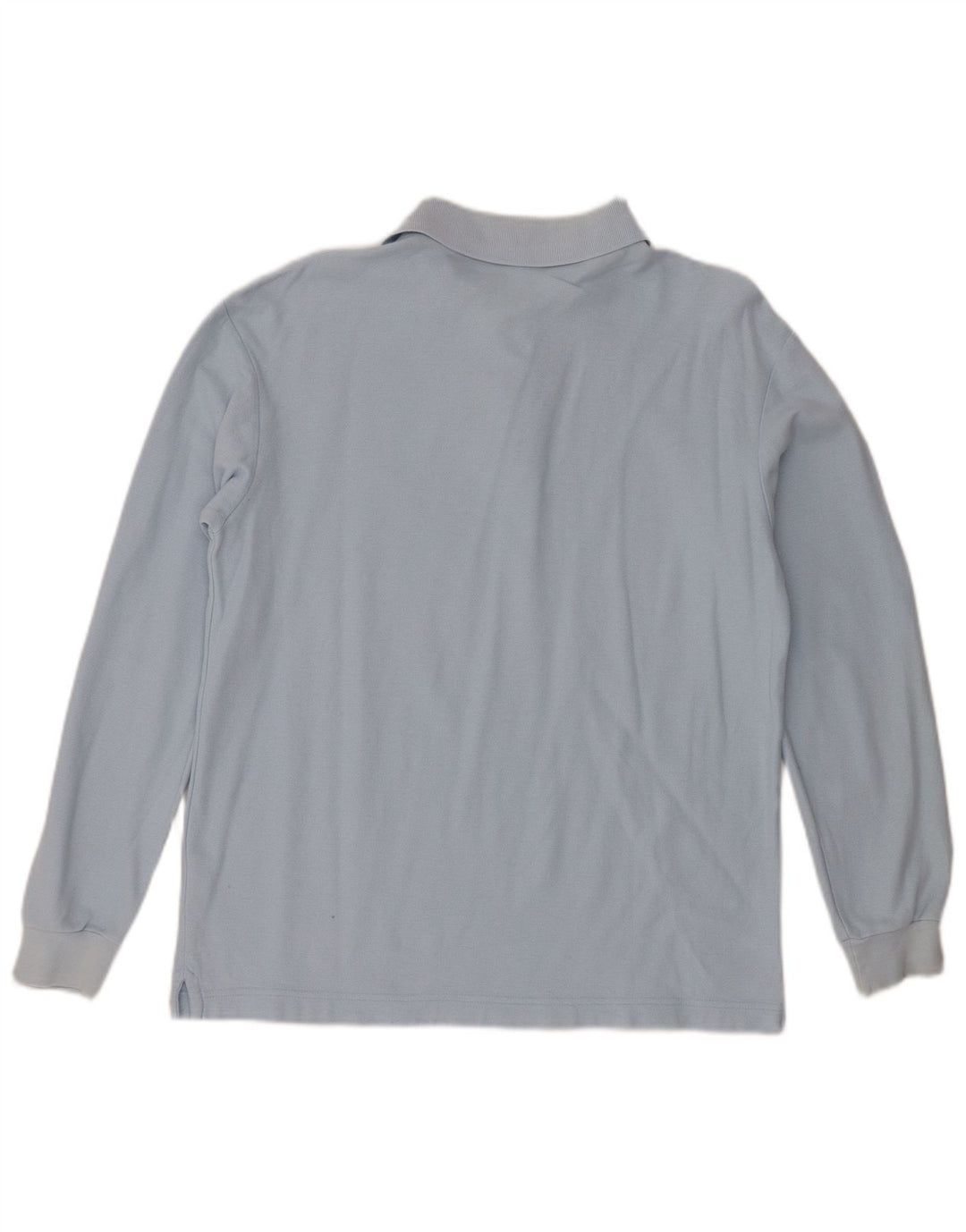 Fila Mens Long Sleeve Polo Shirt Small Blue Cotton