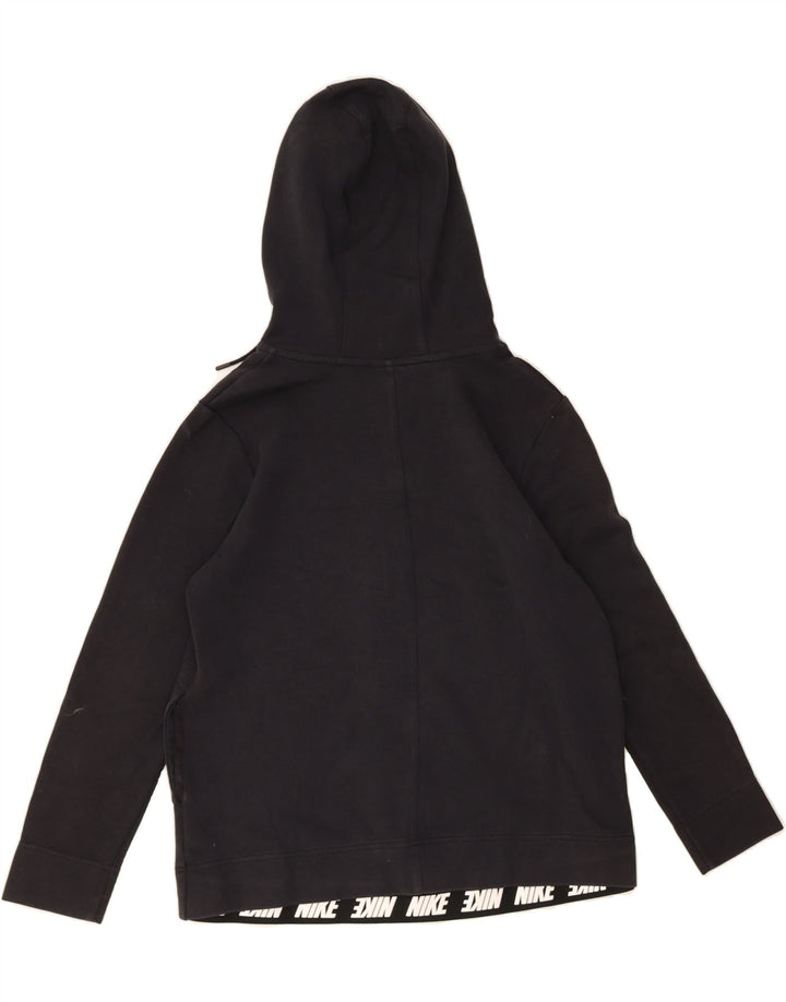 NIKE Womens Zip Hoodie Sweater UK 14 Medium Black Cotton Vintage Nike and Second-Hand Nike from Messina Hembry 