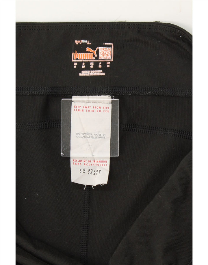 PUMA Womens Tracksuit Trousers UK 10 Small Black Polyester Vintage Puma and Second-Hand Puma from Messina Hembry 