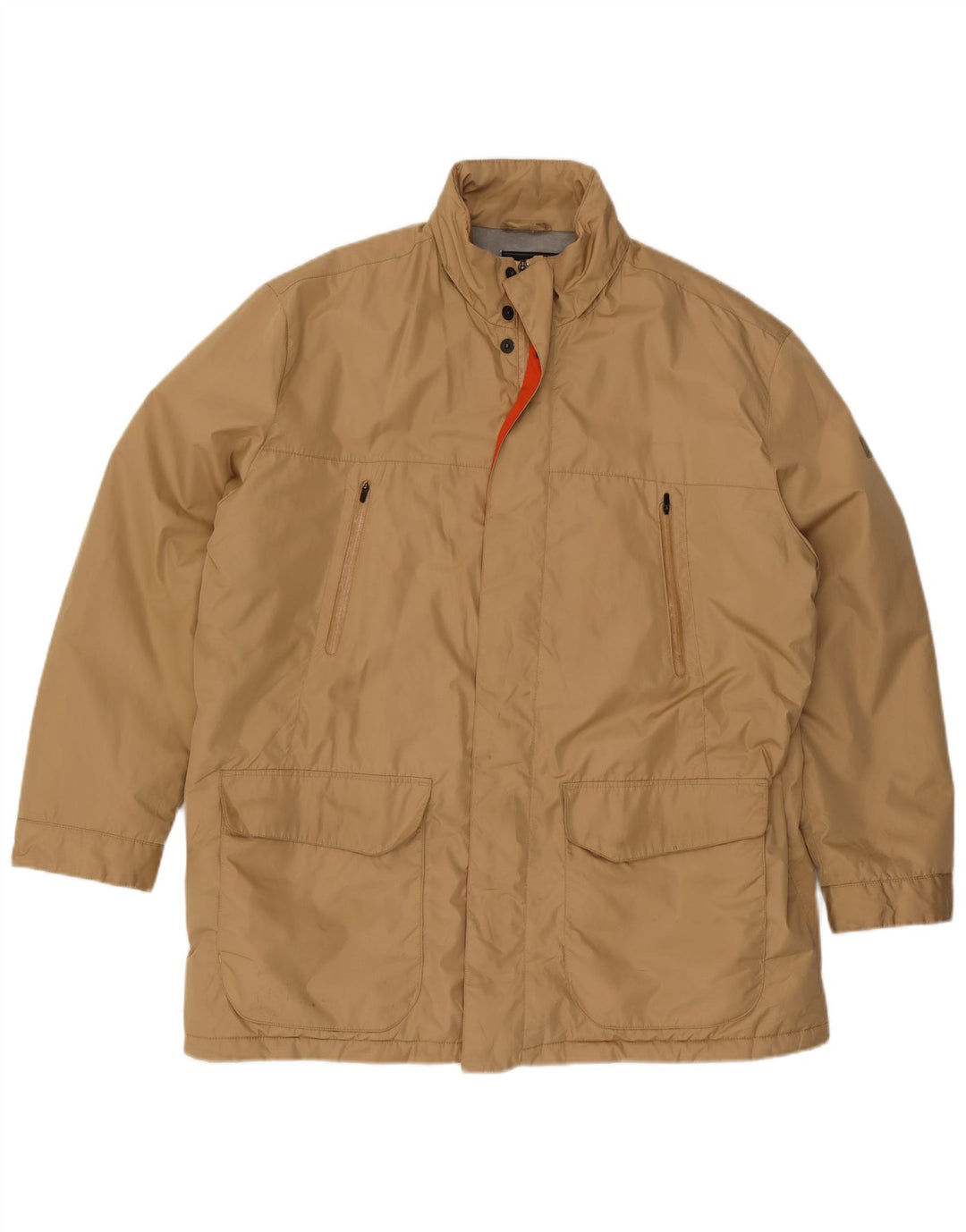 Paul & Shark Mens Padded Jacket UK 44 2XL Beige Polyester