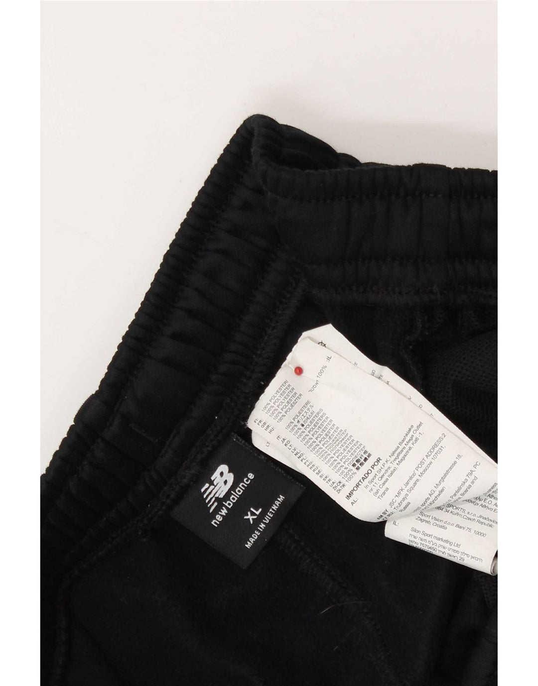 New Balance Mens Tracksuit Trousers XL Black Polyester