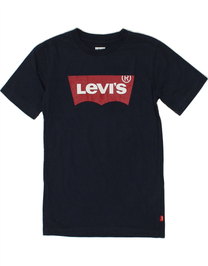 LEVI'S Boys Graphic T-Shirt Top 11-12 Years Navy Blue Cotton | Vintage Levi's | Thrift | Second-Hand Levi's | Used Clothing | Messina Hembry 