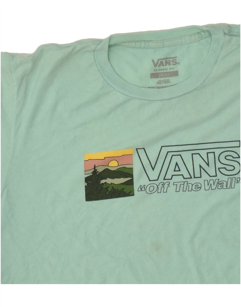 VANS Mens Classic Fit Graphic T-Shirt Top Small Green Cotton | Vintage Vans | Thrift | Second-Hand Vans | Used Clothing | Messina Hembry 