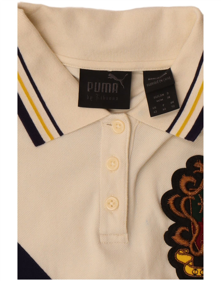 Puma Womens Polo Dress UK 12 Medium  Beige