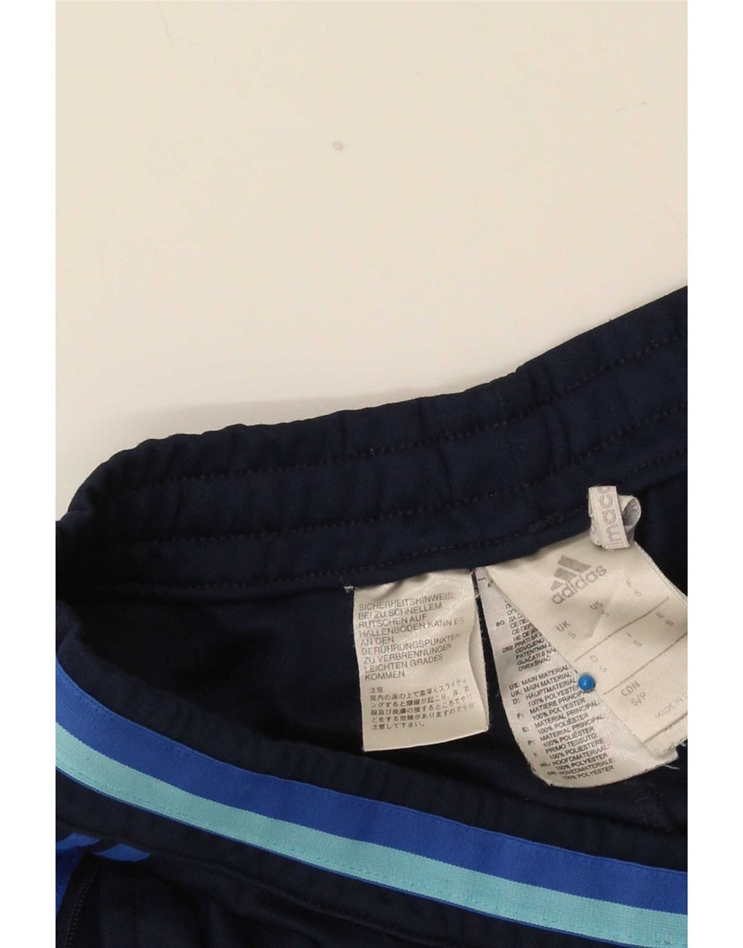 Adidas Mens Climacool Tracksuit Trousers Small Navy Blue Polyester
