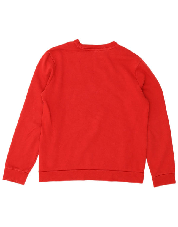 Adidas Boys Sweatshirt Jumper 13-14 Years Red Cotton