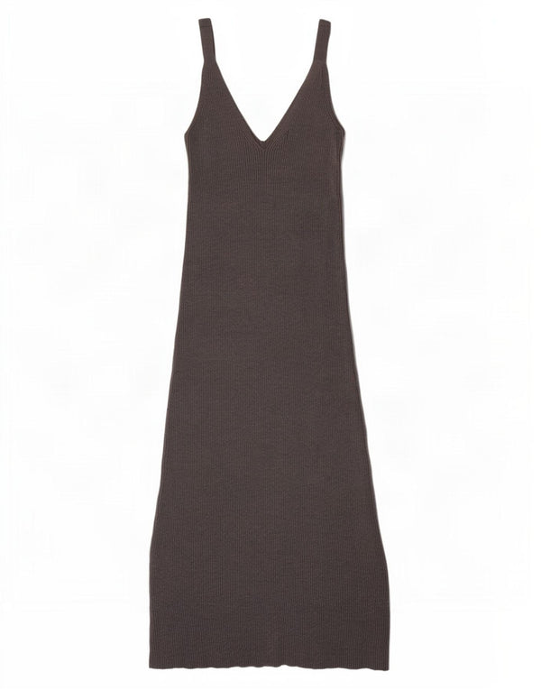 Zara Womens Sleeveless Maxi Dress UK 8 Small Grey Viscose