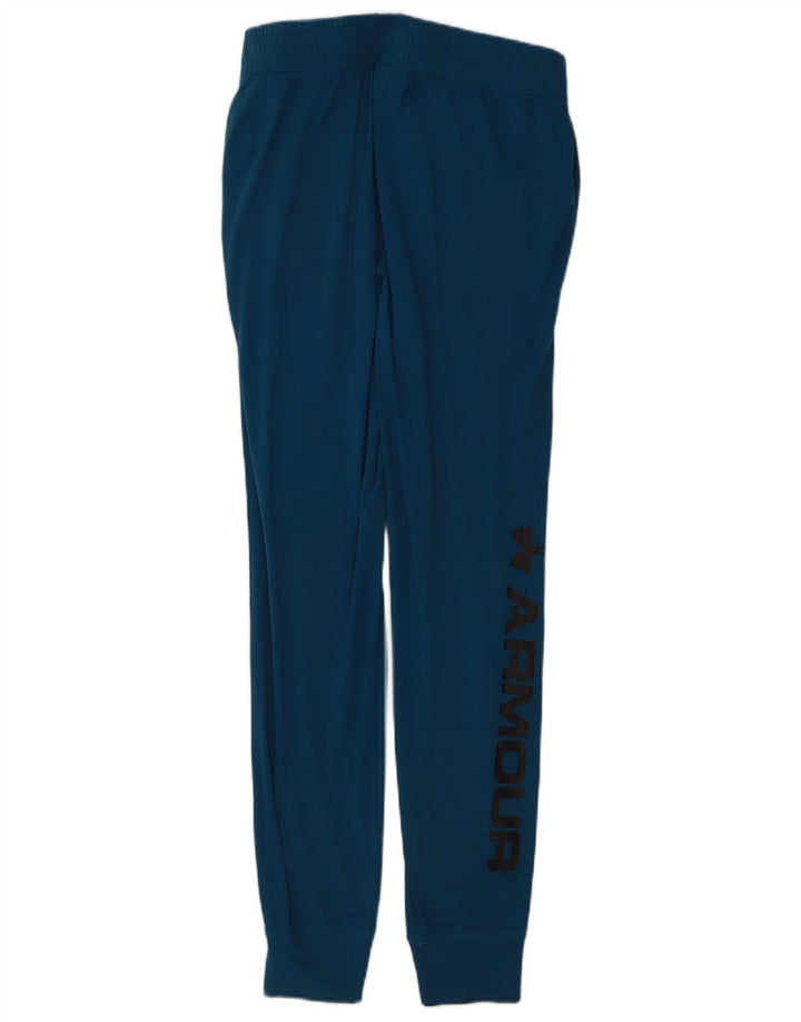 Under Armour Womens Graphic Tracksuit Trousers Joggers UK 12 Medium Blue