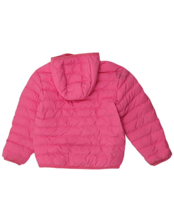 Nike Boys Hooded Padded Jacket 12-13 Years Large Pink Polyester