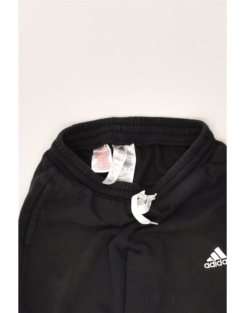 ADIDAS Boys Tracksuit Trousers Joggers 9-10 Years Black Cotton | Vintage Adidas | Thrift | Second-Hand Adidas | Used Clothing | Messina Hembry 