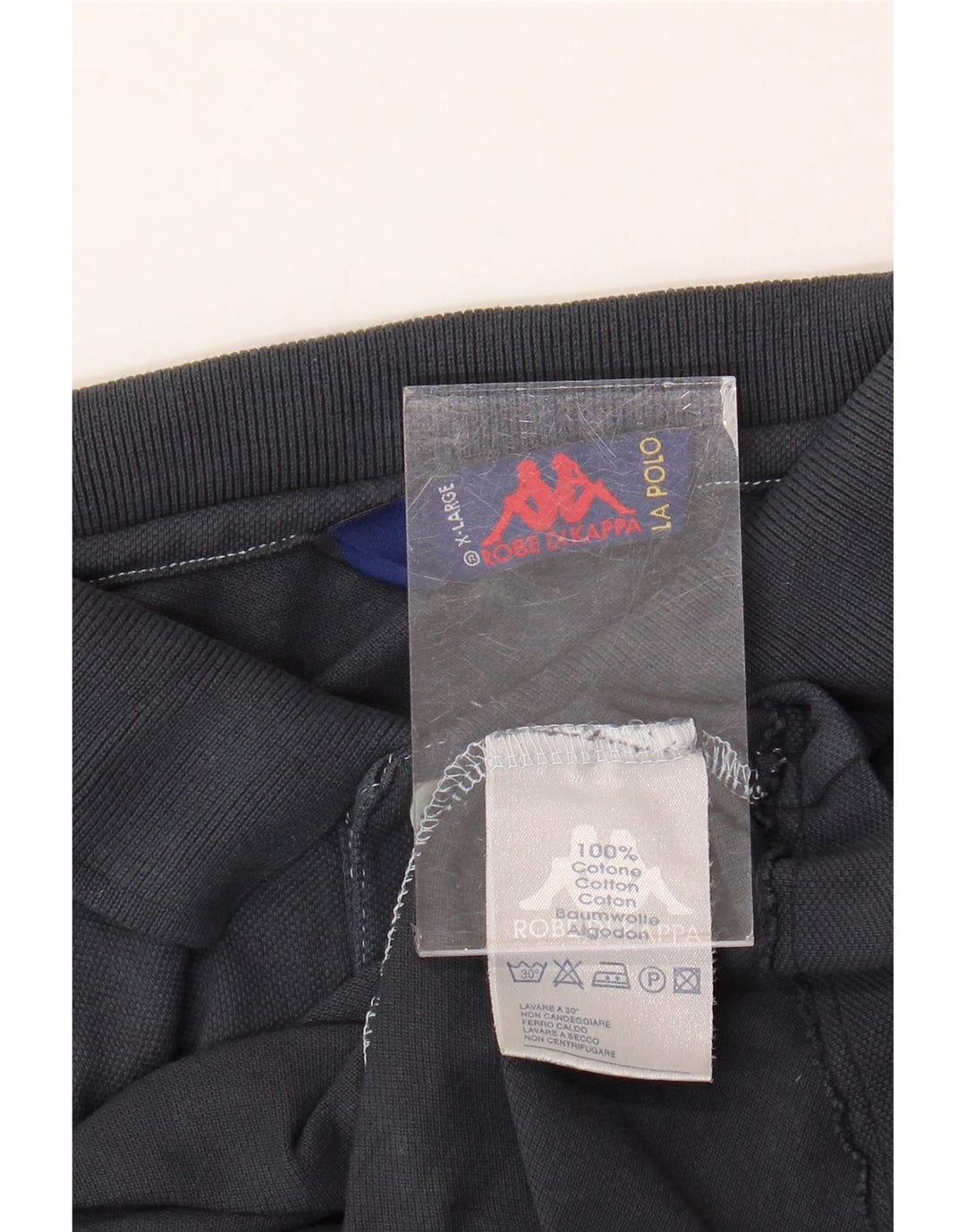 KAPPA Mens Polo Shirt XL Navy Blue Cotton