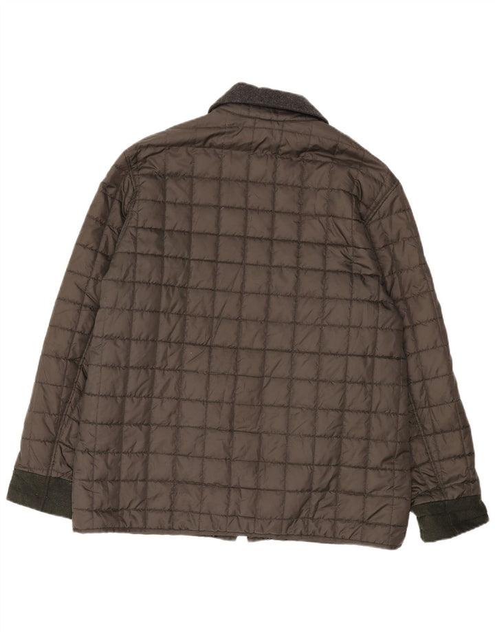 Belfe & Mens Quilted Jacket UK 46 3XL Grey Polyester