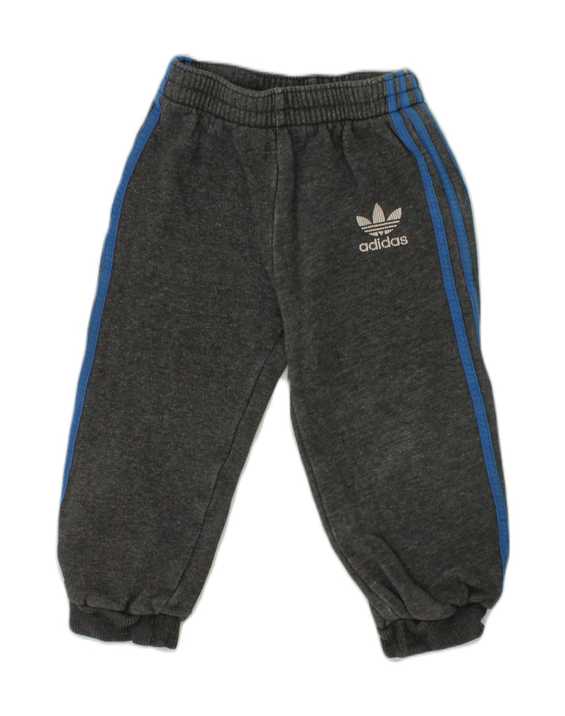 ADIDAS Baby Boys Tracksuit Trousers 18-24 Months Grey Cotton | Vintage Adidas | Thrift | Second-Hand Adidas | Used Clothing | Messina Hembry 