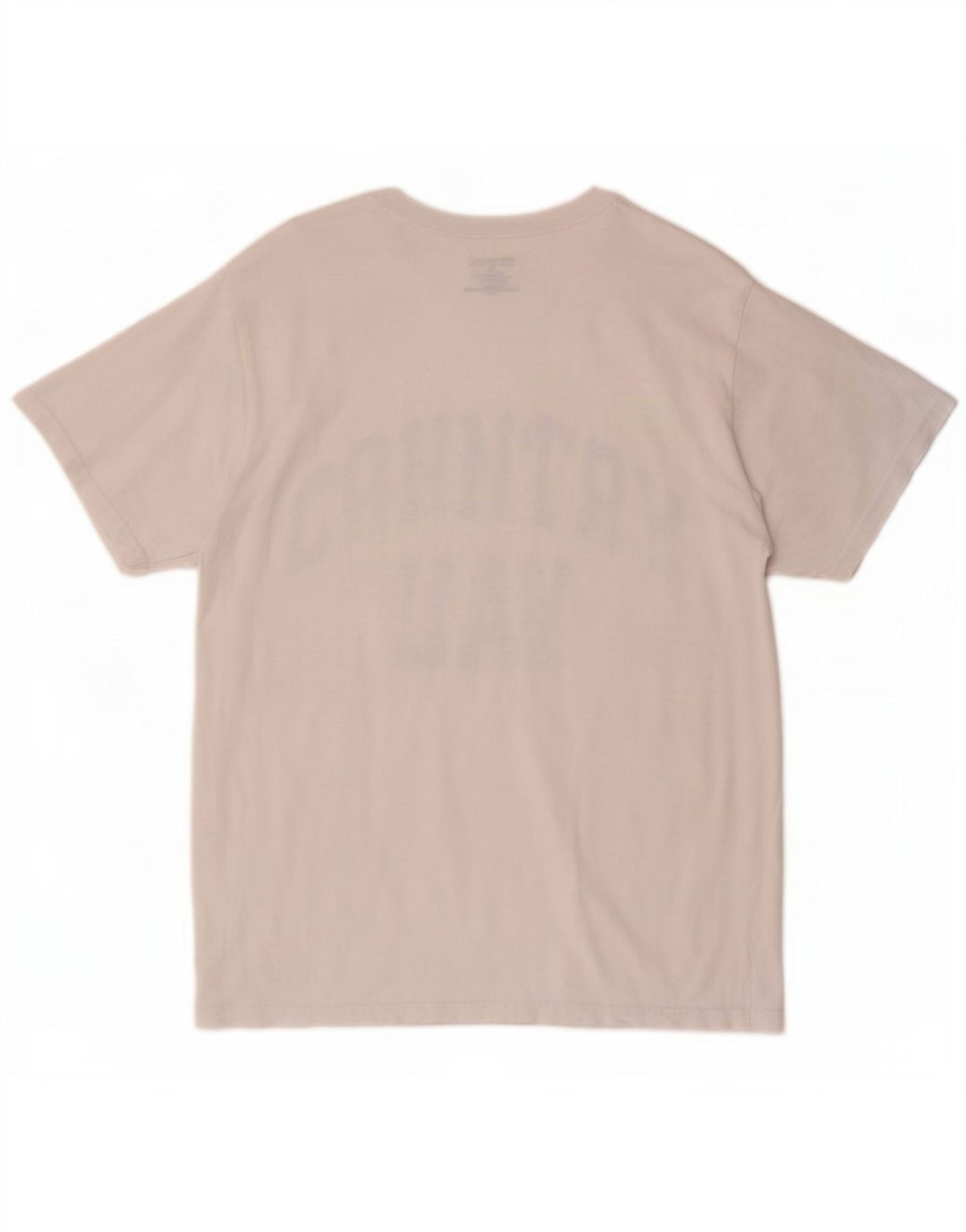 Champion Mens Graphic T-Shirt Top Medium White Cotton