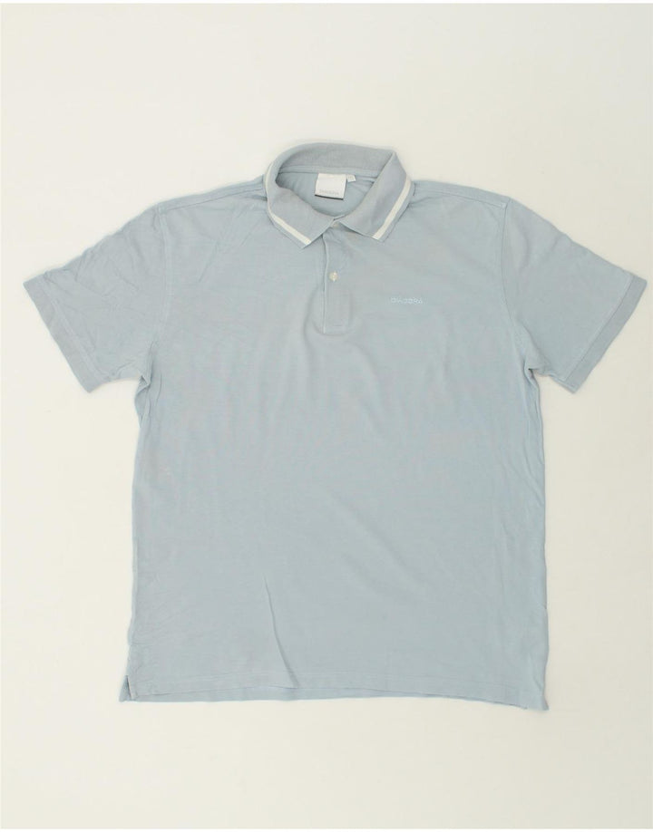 DIADORA Mens Polo Shirt 2XL Blue Cotton | Vintage Diadora | Thrift | Second-Hand Diadora | Used Clothing | Messina Hembry 