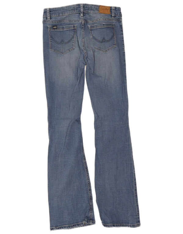 Superdry Womens Zadie Flared Jeans W26 L30 Blue Lyocell