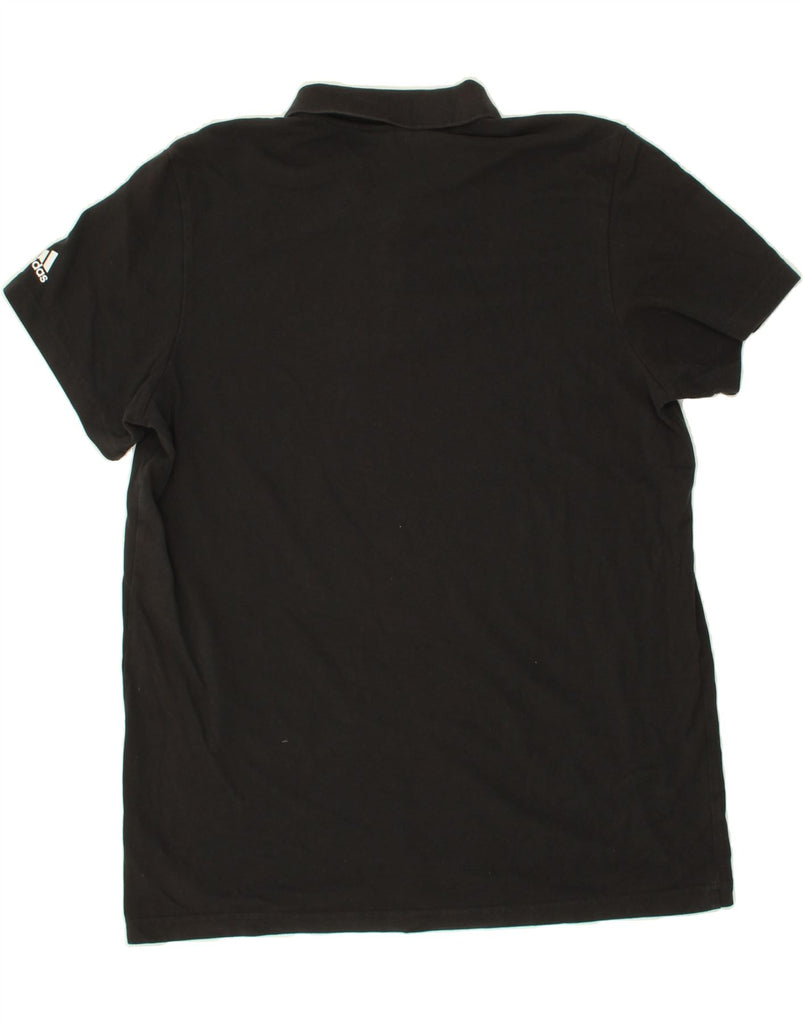 ADIDAS Mens Polo Shirt Large Black Vintage Adidas and Second-Hand Adidas from Messina Hembry 
