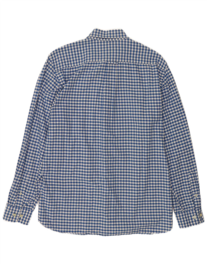 Gant Mens Regular Fit Shirt Medium Blue Gingham Cotton