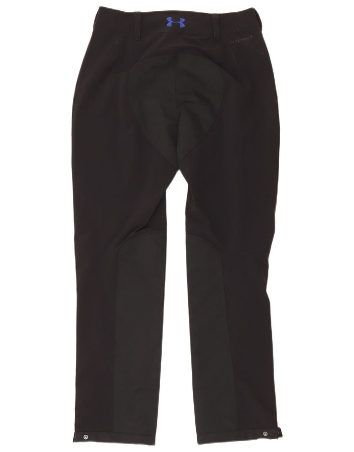 Under Armour Womens Straight Casual Trousers US 6 Medium W32 L30 Black