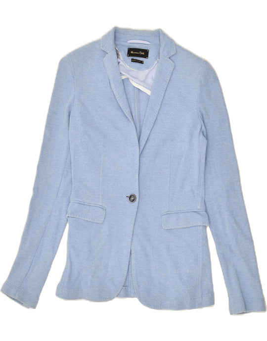 MASSIMO DUTTI Womens 1 Button Blazer Jacket IT 34 2XS Blue