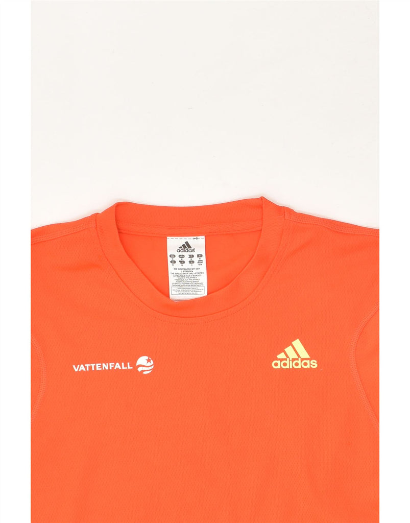 ADIDAS Mens Graphic T-Shirt Top Medium Orange Polyester | Vintage Adidas | Thrift | Second-Hand Adidas | Used Clothing | Messina Hembry 