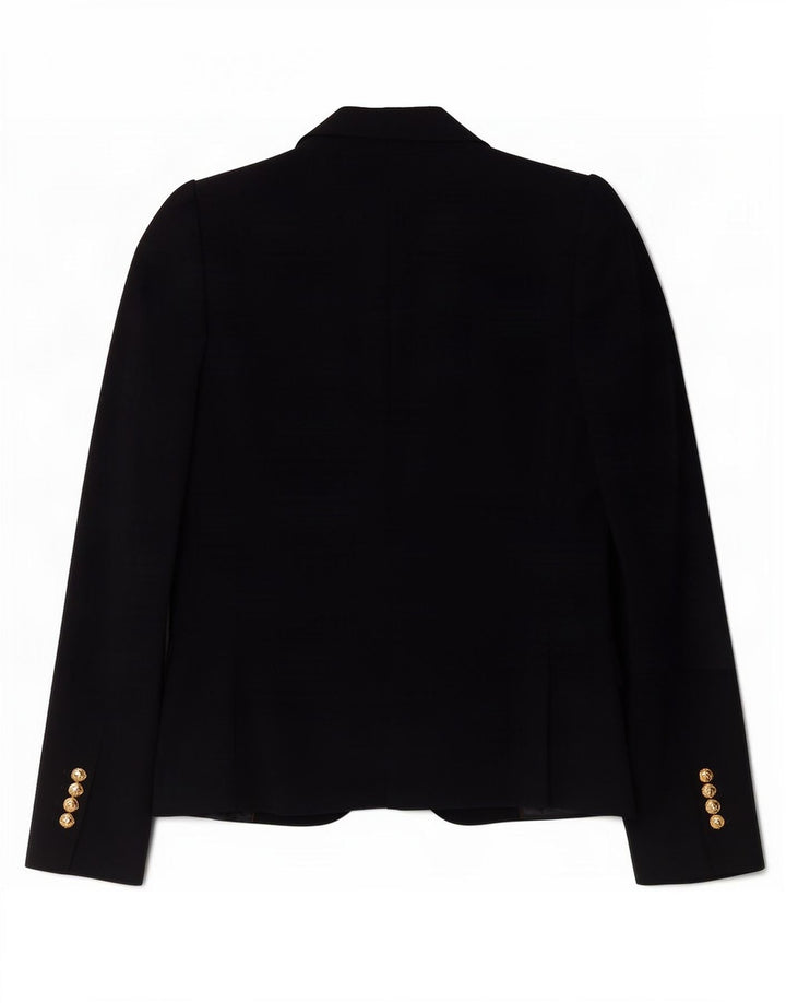 Zara Womens 1 Button Blazer Jacket UK 12 Medium Navy Blue