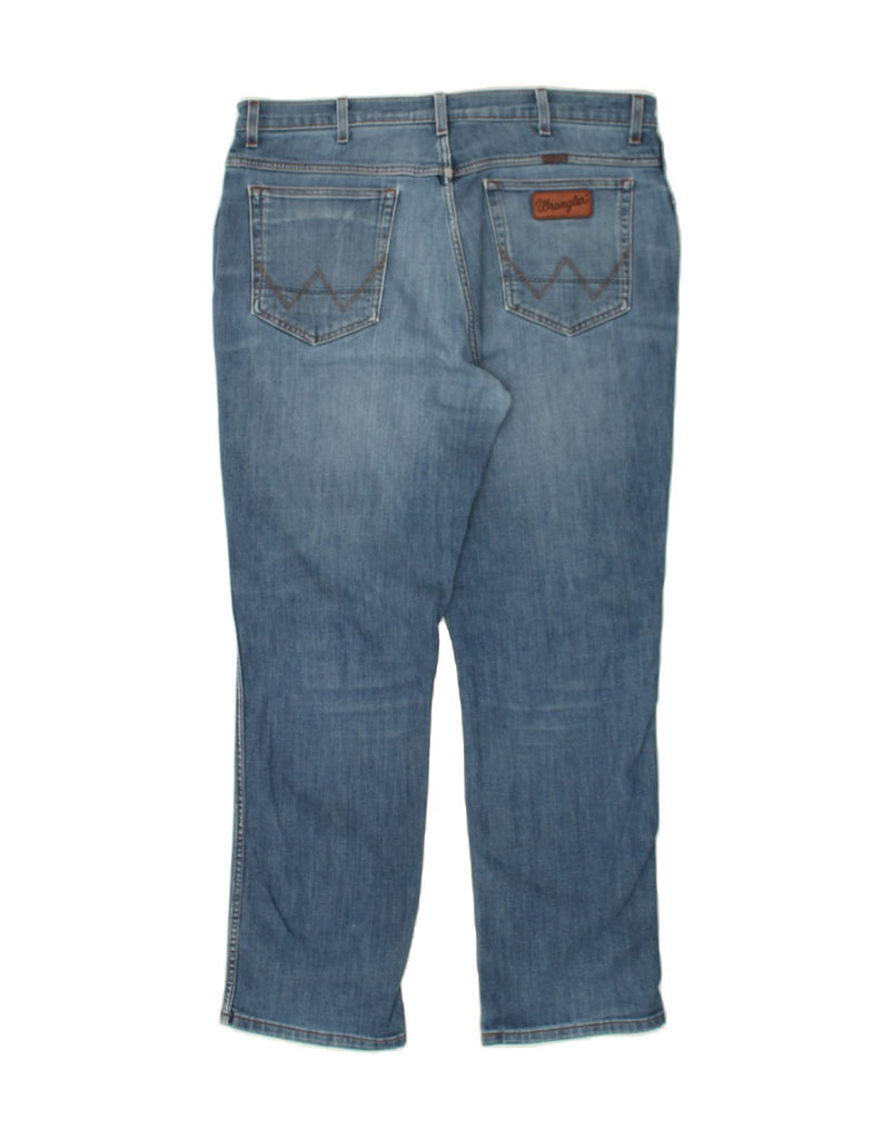 WRANGLER Womens Texas Stretch Slim Jeans W40 L32 Blue Cotton | Vintage Wrangler | Thrift | Second-Hand Wrangler | Used Clothing | Messina Hembry 