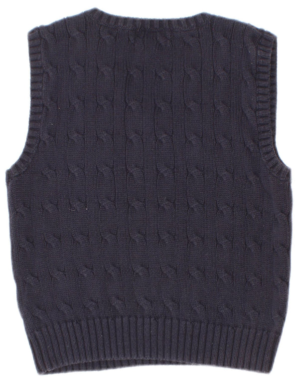 Polo Ralph Lauren Boys Vest Tank Top 2-3 Years Navy Blue Cotton