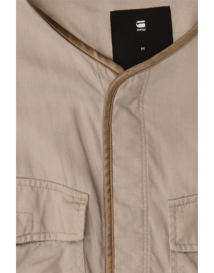 G-STAR Womens Bomber Jacket UK 16 Large Medium Grey Colourblock Lyocell Vintage G-Star and Second-Hand G-Star from Messina Hembry 