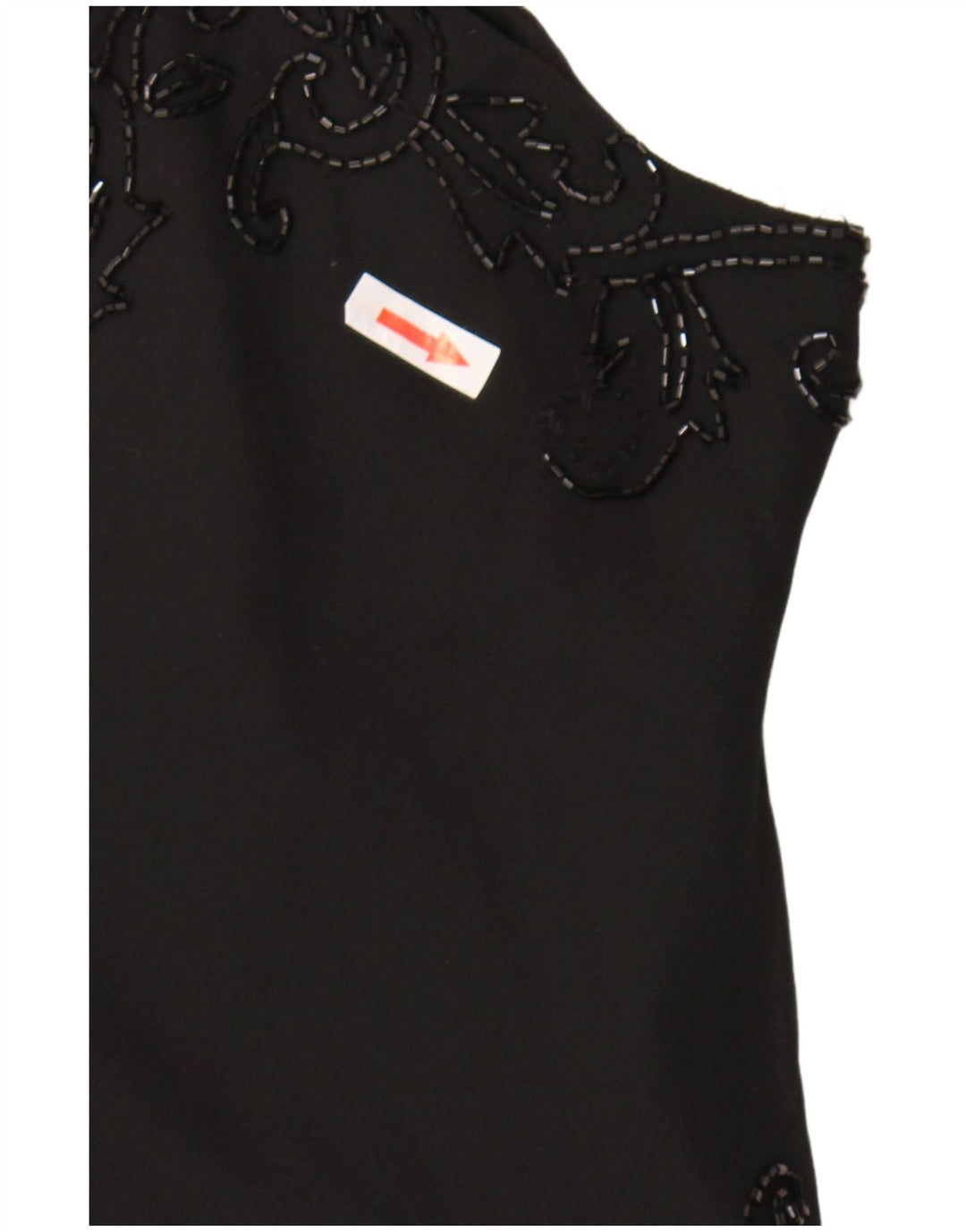 JMD Womens Asymmetric Slip Dress UK 12 Medium Black Polyester