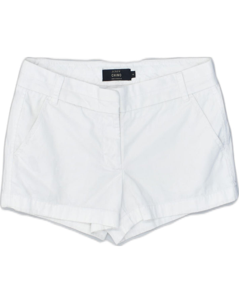 J. CREW Womens Casual Shorts US 4 Small W27 White Cotton | Vintage | Thrift | Second-Hand | Used Clothing | Messina Hembry 