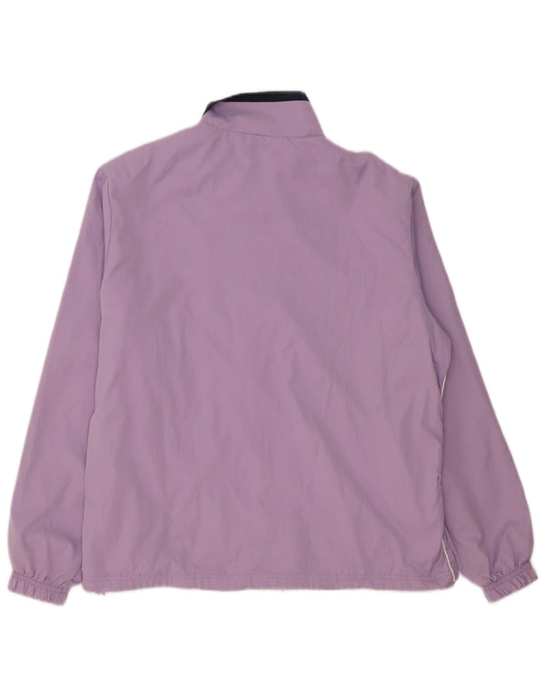 Champion Womens Easy Fit Tracksuit Top Jacket UK 20 2XL Purple Polyester