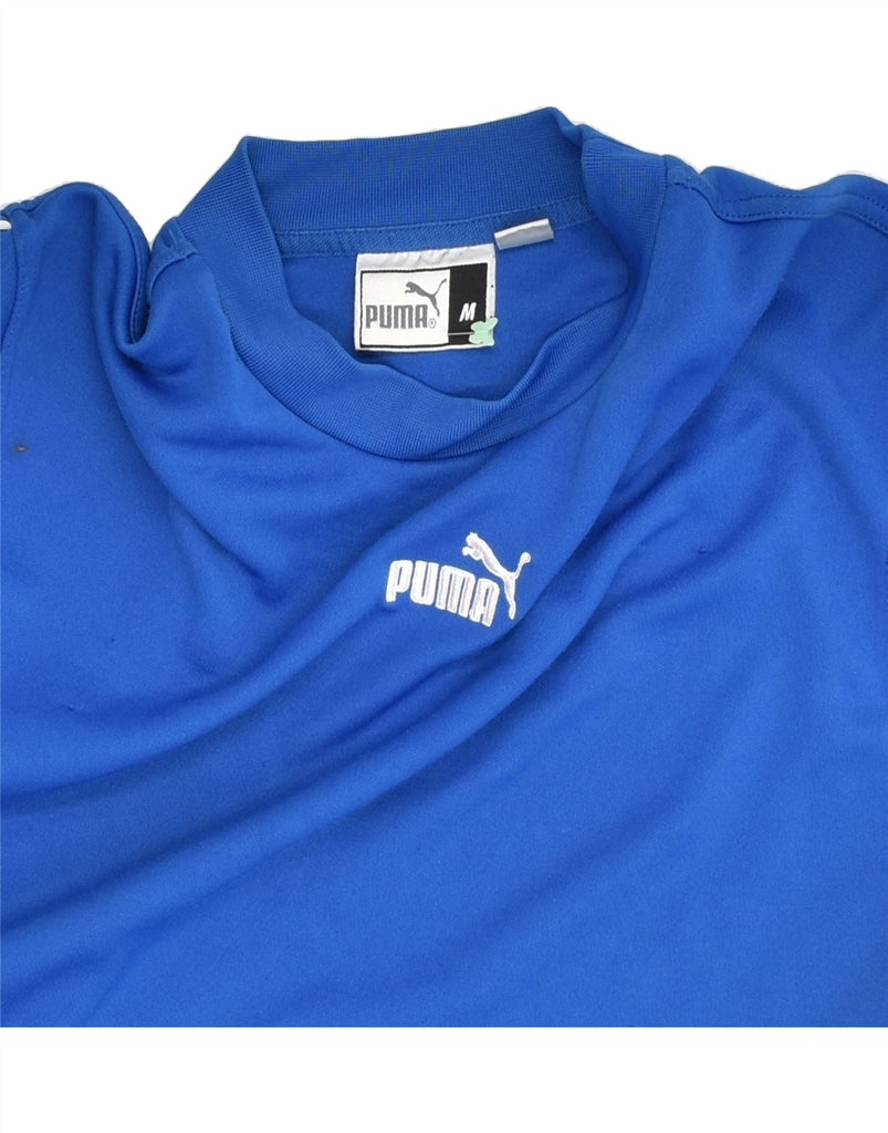 PUMA Mens Sweatshirt Jumper Medium Blue | Vintage Puma | Thrift | Second-Hand Puma | Used Clothing | Messina Hembry 