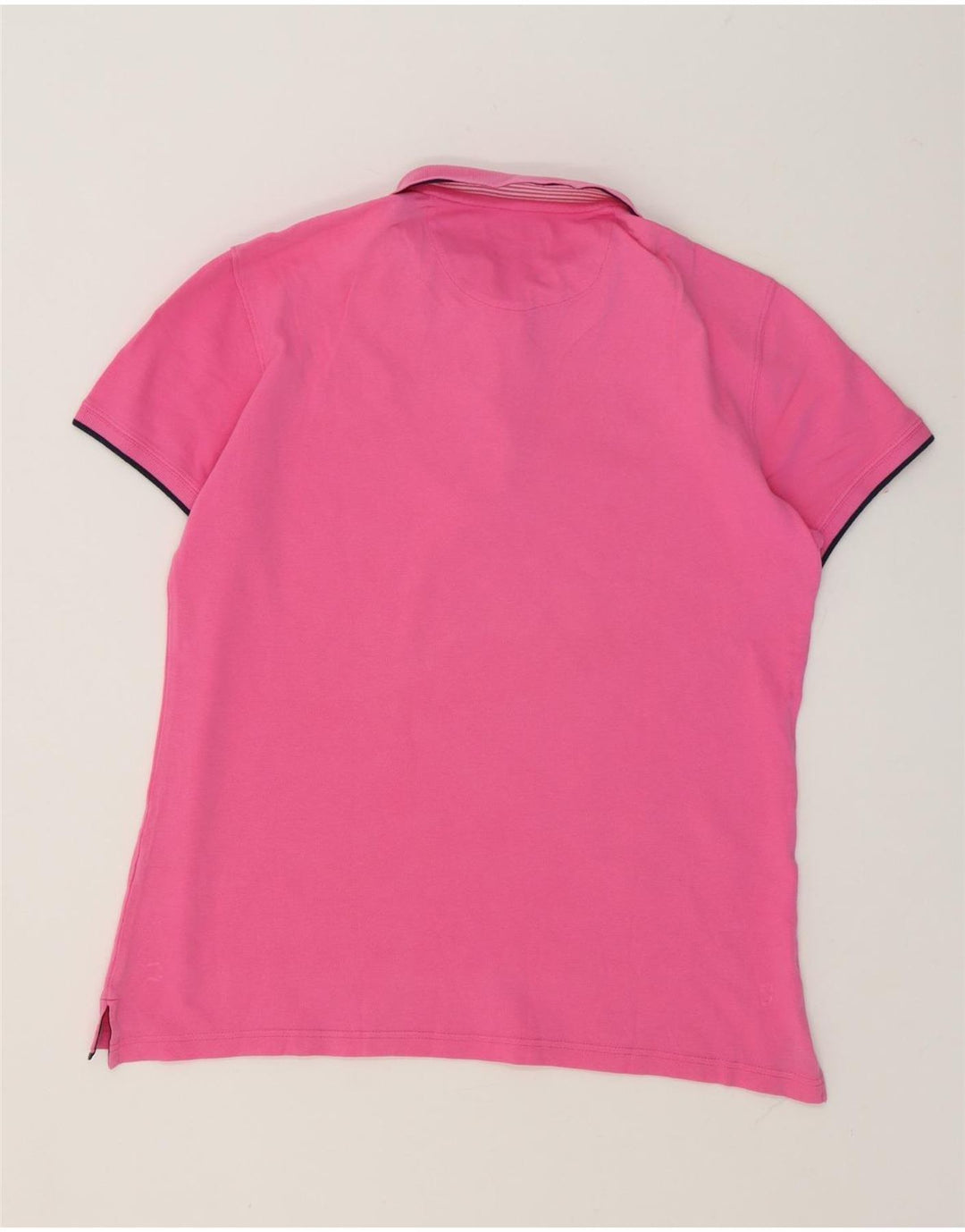 Massimo Dutti Mens Slim Fit Polo Shirt Large Pink