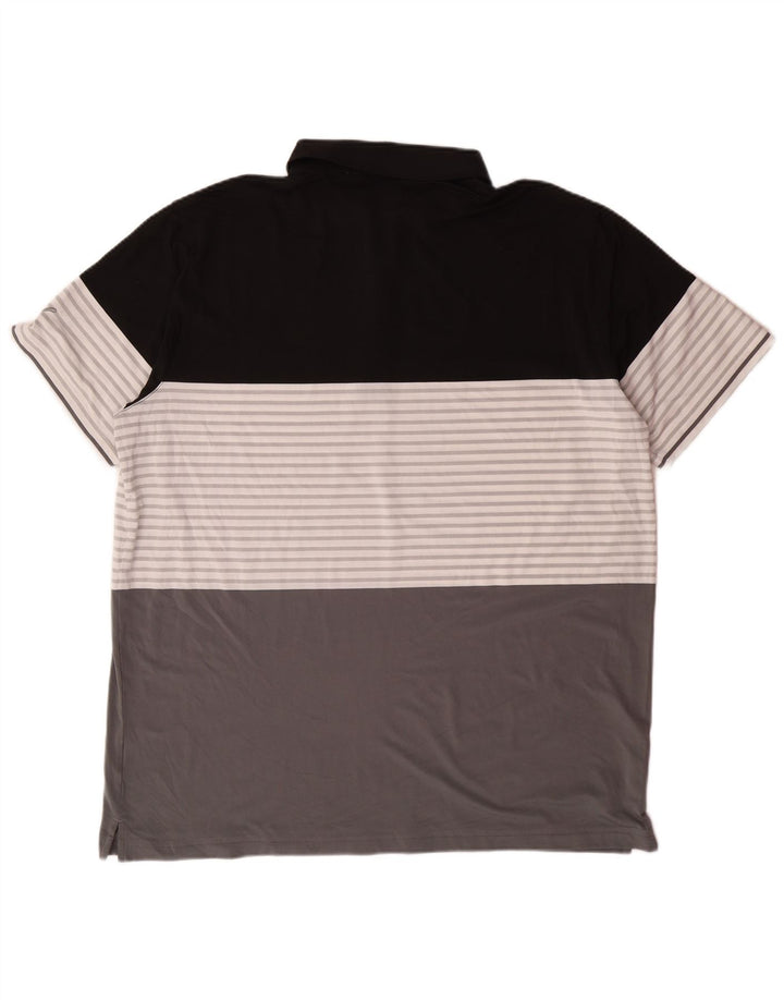 PUMA Mens Polo Shirt 2XL Grey Colourblock