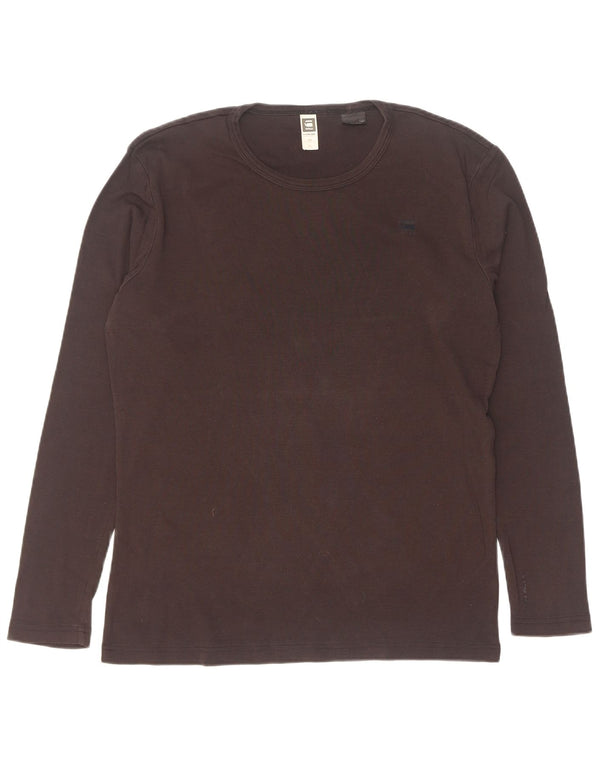 G-Star Mens Top Long Sleeve XL Black Cotton